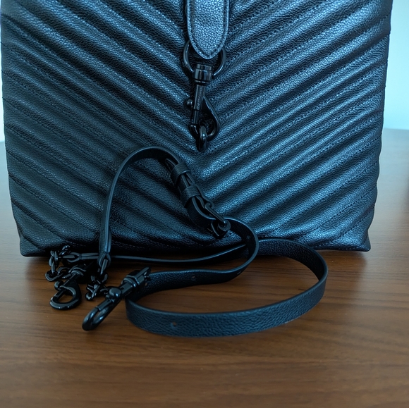 Rebecca Minkoff Edie large leather satchel with removable shoulder strap - Picture 5 of 12